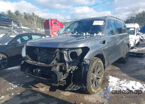 2017 Nissan Armada Platinum z USA, uszkodzony, nr VIN JN8AY2NE2H9706931